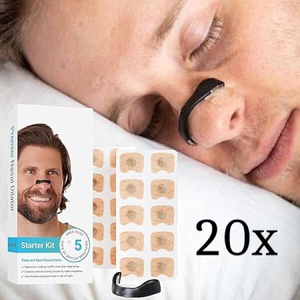 Magnetický proužek na nos pro lepší spánek